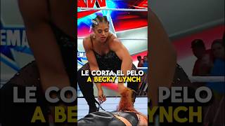 Bianca Belair le corta el pelo a Becky Lynch biancabelair wwe wrestling [upl. by Aviv]