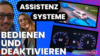 Assistenzsysteme Bedienen und auch Abschalten können zb Parkpilot Parkassistent Tempomat VW TRoc [upl. by Tawsha375]