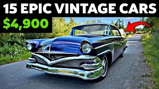 Rare Exclusive Finds 15 Vintage Cars For Sale Under 10000 [upl. by Carrel]