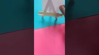 DIY easel with icecream stick  homemade easel diy shorts [upl. by Capwell]