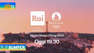 Bumper Olimpiadi Estive  Paris 2024  Oggi  Rai [upl. by Oahc]