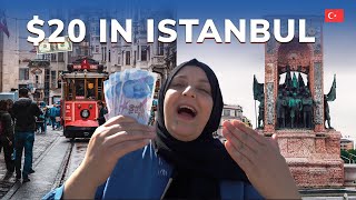 20 DOLLAR CHALLENGE IN TOURISTIC PLACE 💸  WHAT CAN I GET AS A TOURIST 🇹🇷 [upl. by Omocaig]