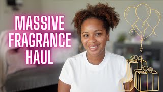 Massive Fragrance Haul Birthday Edition [upl. by Ahs]