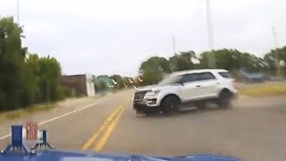 High Speed Police Chase Ends in Wild Crash in Muskegon Michigan [upl. by Sehguh]