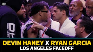 Devin Haney Ryan Garcia Face Off After Unhinged LA Presser  MMA Fighting [upl. by Malka]