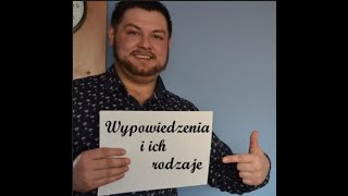 Wypowiedzenia i ich rodzaje [upl. by Drus]