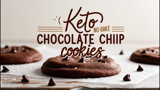 Keto No bake 🍫Chocolate Chip Cookies Keto Shorts Cookies Diet Recipies Weightloss Choco [upl. by Scully]