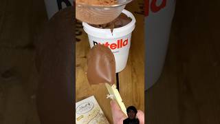 Wasting Nutella nutella chocolate nutellachocolate icecream food satisfying [upl. by Syah]