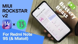 MIUI 14 Rockstar v2 Custom ROM for Redmi Note 9SProMaxPOCO M2 Pro • Battery Beast 🔋 [upl. by Ibmab]