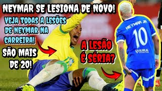 NEYMAR SE LESIONA OUTRA VEZ [upl. by Rheinlander]