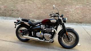 2024 Triumph Bonneville Speedmaster Stealth Edition walkaround [upl. by Link760]