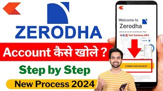 How to Open Account in Zerodha  Zerodha Demat Account Opening online 2024 [upl. by Goldarina]