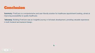 FirstCare Healthcare Appointment Booking System Made with Clipchamp [upl. by Seldun]