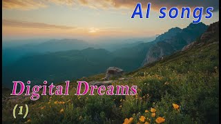 AI songs  Digital Dreams 1  New original song [upl. by Airolg572]