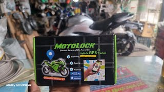 Motolock gps tracker setup  Motorcycle security system Bangladesh  gps tracker price in Bangladesh [upl. by Alcock]