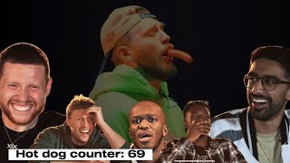 Jay Swingler tries swallowing 24 hotdogs whole MUST WATCH [upl. by Ahsinrat]