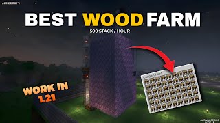 The Easy Way to FARM WOOD FAST in Minecraft Survival Without Wasting Time [upl. by Eerahc]