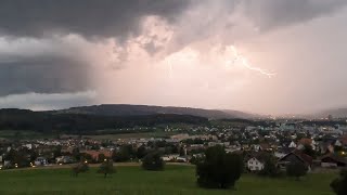 2 August 2024  Gewitter Schälchlihoger Urdorf  2033  2211 Uhr [upl. by Epoillac]