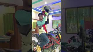 friendship ktm dangerous trampoline viralvideo driving stunt duck god goviral shorts [upl. by Preuss]