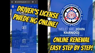 ONLINE DRIVERS LICENSE RENEWAL  LTO PORTAL TUTORIAL new normal 2020 [upl. by Rosabella]