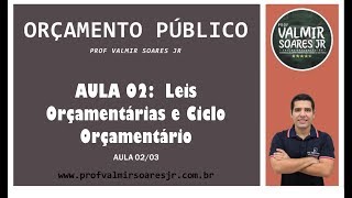 ORÇAMENTO PÚBLICO PARA CONCURSOS  AULA 02  PARTE 0203  LEIS ORÇAMENTÁRIAS E CICLO ORÇAMENTÁRIO [upl. by Etteneg]