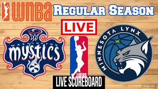 Live Minnesota Lynx Vs Washington Mystics  WNBA  Live Scoreboard  Play By Play [upl. by Berliner]