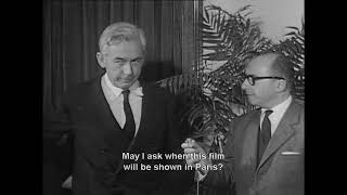 Robert Bresson Jean Guitton 1962 interview after the screening of quotThe Trial of Joan of Arcquot INA [upl. by Nrobyalc838]