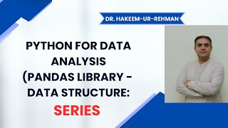 Python Pandas  Pandas Data Structures  Series [upl. by Formica]