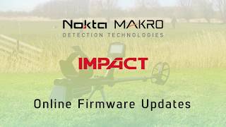 Nokta Impact Detector Software Update [upl. by Owades]