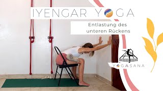 IYENGAR YOGA  Entlastung des unteren Rückens 30 Minuten [upl. by Yenettirb]