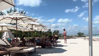 Beachfront at the Mystique Holbox by Royalton Hotel in Holbox Mexico [upl. by Jarlath]