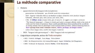 A François – 3 La méthode comparative – cours “Linguistique historique et Typologie” [upl. by Dich]