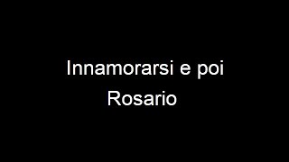 innamorarsi e poi testo [upl. by Flem]