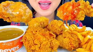 ASMR Hot Honey Fried Chicken amp Cajun Fries From Popeyes  Eating Sounds  Mukbang  ASMR Phan [upl. by Naeruat]