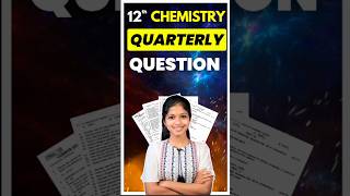 12th Chemistry Quarterly Exam question paper 2023 2024  12th Chemistry Important questions 2024 [upl. by Alegre]