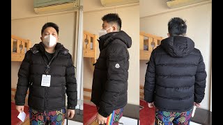 Moncler Montgenevre Short Down Jacket Black Review  Try On [upl. by Noruq]