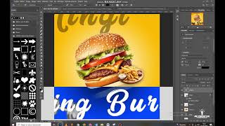 Voici Comment faire une Affiche Pro Big Burger [upl. by Sundin]