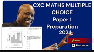 CXC MATHS PAPER 1 MULTIPLE CHOICE PREP 2024 Part 3 CXC CSEC MATHS PAPER 1 [upl. by Kial644]