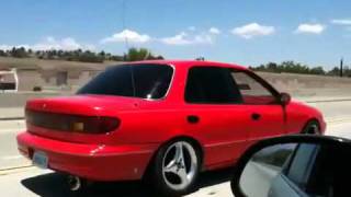 95 Kia Sephia cruising on the freeway [upl. by Rosenquist]