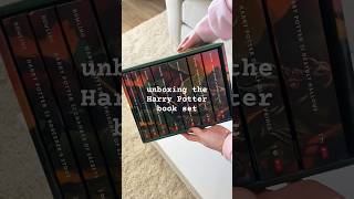 unboxing Harry Potter books my 1st time reading or even seeing these books in person booktube [upl. by Burley]