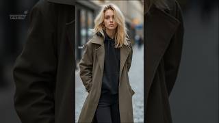 2024 Autumn fall street fashions  trench coat amp hoodie styles outfits [upl. by Ttehr]