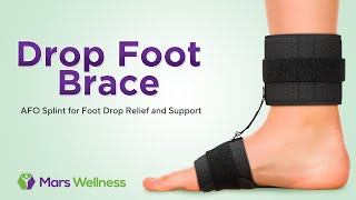 Drop Foot Brace – AFO Splint for Foot Drop Relief and Support [upl. by Erreip70]