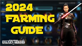 2024 Farming Guide For Star Wars Galaxy Of Heroes [upl. by Ennayram]