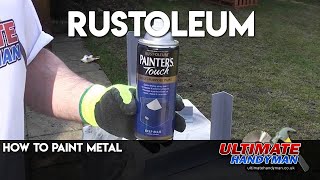 How to paint metal  Rustoleum [upl. by Girardo]