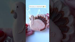 Happy Thanksgiving🦃 cookiedecorating decoratedsugarcookies royalicingcookies cookies [upl. by Demha46]