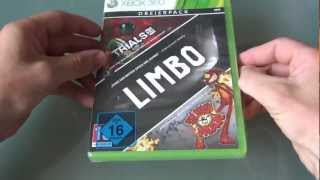 Unboxing XBOX Live Arcade Dreierpack  TrialsHDLimboSplosionMan XBOX360 german [upl. by Anilosi]