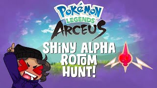 WE FOUND SHINY ALPHA ROTOM Pokémon Legends Arceus Chill Vibes shorts [upl. by Anikas]