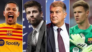 Barcelona News RoundUp ft Laporta Pique Roque Ter Stegen amp Barça vs Mallorca [upl. by Avelin]