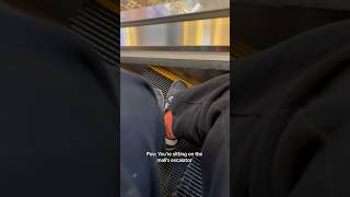 Sitting on the mall’s escalator is so fun 😭 youtubeshorts foryou mall escalator shortsviral [upl. by Ybor779]