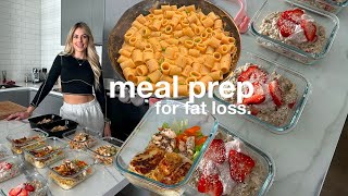 EASY MEAL PREP FOR WEIGHT LOSS  quick amp healthy recipes for the week [upl. by Enilkcaj]